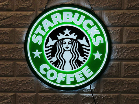 Starbucks Coffee Cafe 3D LED Neon Sign Light Lamp