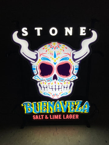 Stone Buenaveza Salt and Lime Large Beer LED Neon Sign Light Lamp