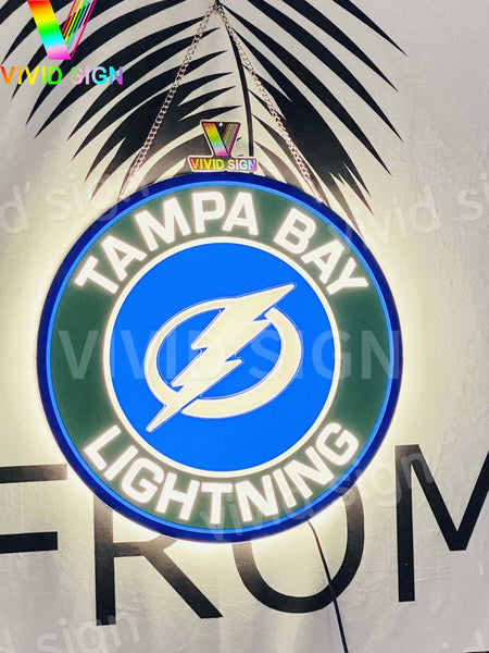 Tampa Bay Lightning 3D LED Neon Sign Light Lamp