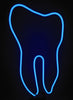 Blue Teeth Neon Light Sign Lamp Real Glass Wall Decor