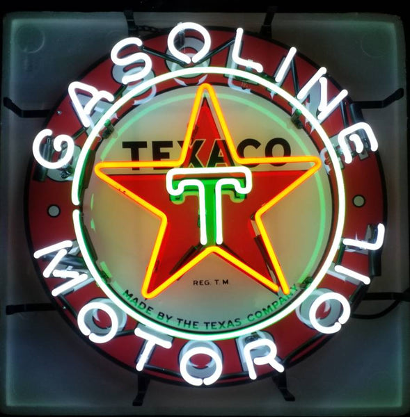 Texaco Gasoline Motor Oil Gas Neon Light Sign Lamp HD Vivid Printing