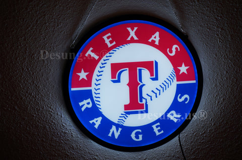 Texas Rangers 2D LED Neon Sign Light Lamp