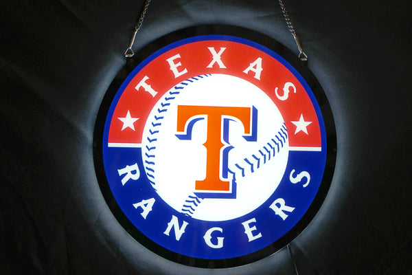 Texas Rangers 3D LED Neon Sign Light Lamp