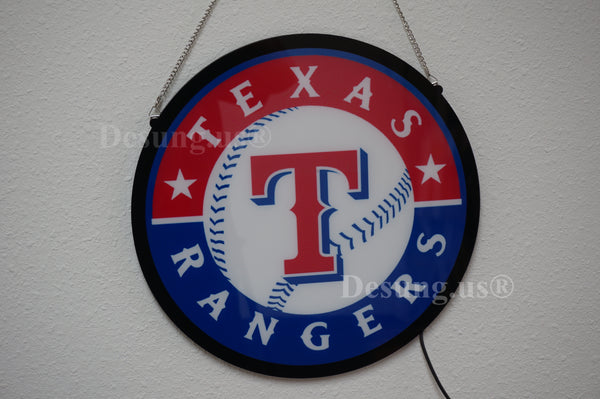 Texas Rangers 2D LED Neon Sign Light Lamp