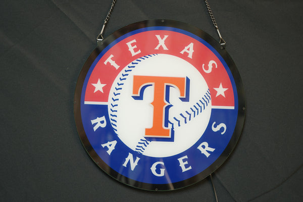 Texas Rangers 3D LED Neon Sign Light Lamp