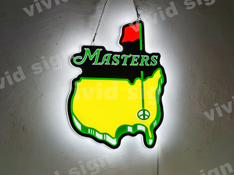 The Masters Tournament Logo 3D LED Neon Sign Light Lamp