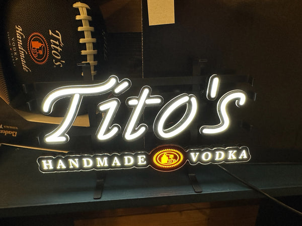 Tito’s Handmade Vodka Beer LED Neon Sign Light Lamp With Dimmer