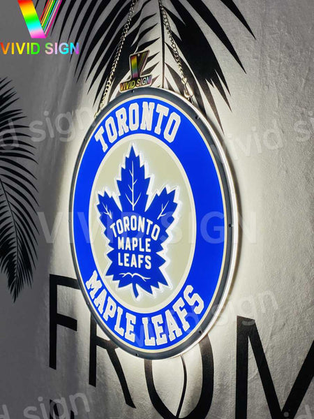 Toronto Maple Leafs 3D LED Neon Sign Light Lamp