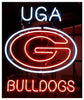 UGA Georgia Bulldogs Mascot Neon Sign Light Lamp
