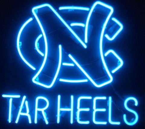 North Carolina Tar Heels Logo Neon Light Lamp Sign
