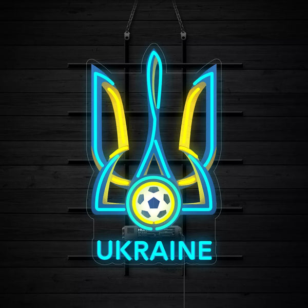 Ukraine National Football Team Neon Light Sign Lamp