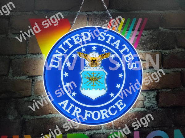 United States Air Force 3D LED Neon Sign Light Lamp