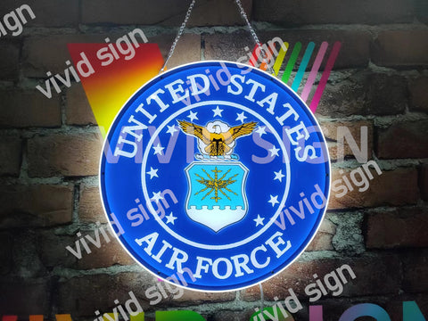 United States Air Force 3D LED Neon Sign Light Lamp