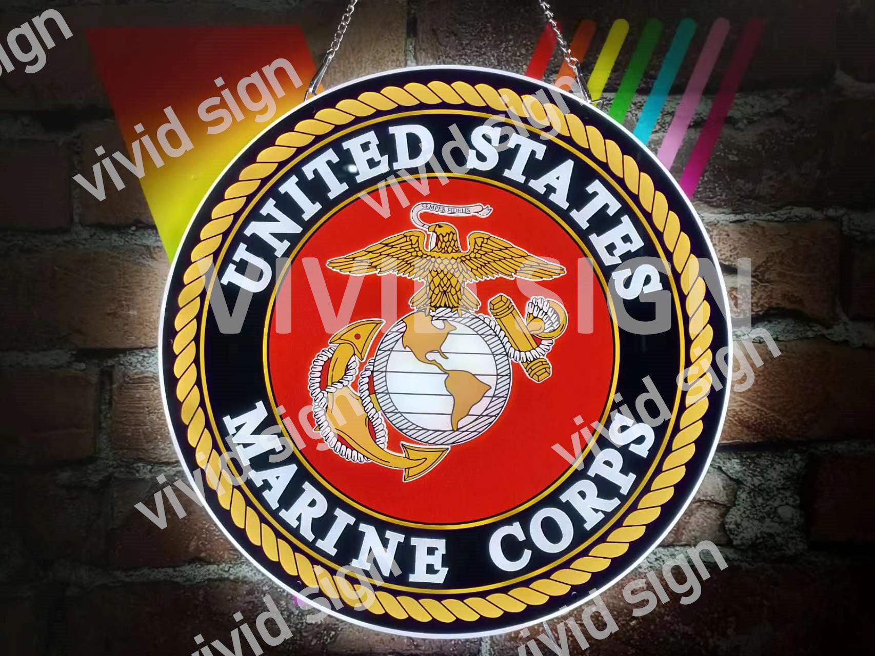 Neon Usmc United States Marine Corps 3D LED Neon Sign Light Lamp – neonsign.us