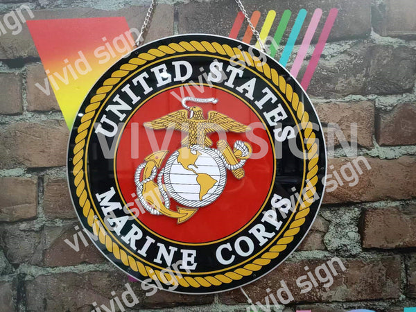 United States Marine Corps 3D LED Neon Sign Light Lamp