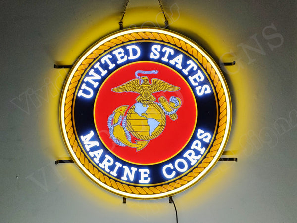 United States Marine Corps LED Neon Sign Light Lamp