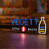 Vedett Extra White LED Neon Sign Light Lamp