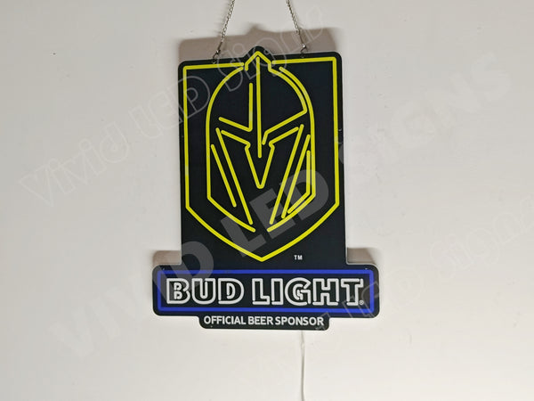 Vegas Golden Knights Champions Beer 2D LED Neon Sign Light Lamp