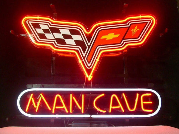 Corvette Man Cave Chevrolet Camaro Chevy Sports Car Neon Sign Light Lamp