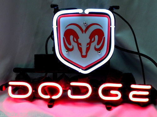 Dodge Ram Trucks Garage Neon Sign Light Lamp