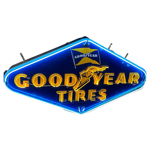 Goodyear Tires Handmade Real Glass Neon Light Sign Lamp With HD Vivid Printing