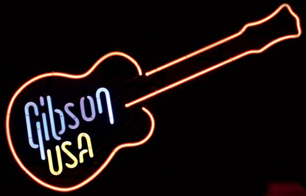 Gibson Guitar Music USA Neon Sign Light Lamp