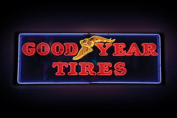 Goodyear Tires Real Glass Neon Light Sign Lamp With HD Vivid Printing