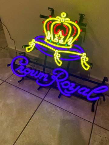 Crown Royal Whiskey LED Neon Sign Light Lamp – neonsign.us
