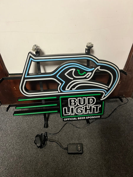 Bud Light Seattle Seahawks LED Neon Sign Light Lamp