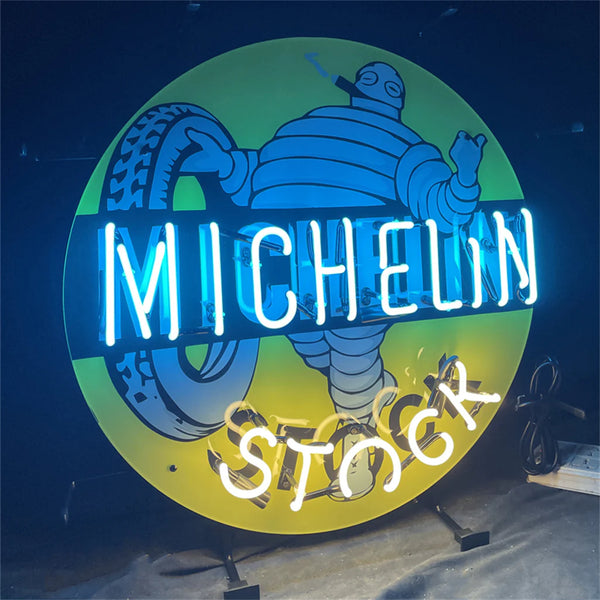 Michelin Stock Neon Light Sign Lamp With HD Vivid Printing Technology