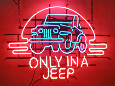 Only In A Jeep Neon Light Sign Lamp