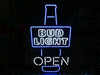 Bud Light Bottle Open Beer LED Neon Sign Light Lamp