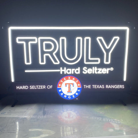 Texas Rangers Hard Seltzer Truly Beer LED Neon Sign Light Lamp ...