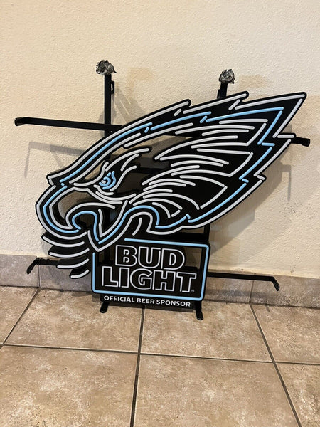 Bud Light Philadelphia Eagles LED Neon Sign Light Lamp