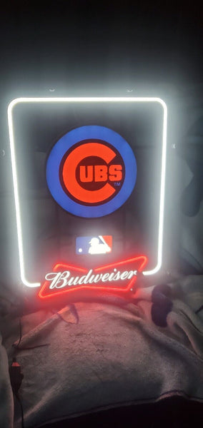 Budweiser Chicago Cubs LED Neon Sign Light Lamp