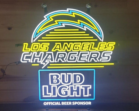 Bud light Los Angeles Chargers LED Neon Sign Light Lamp