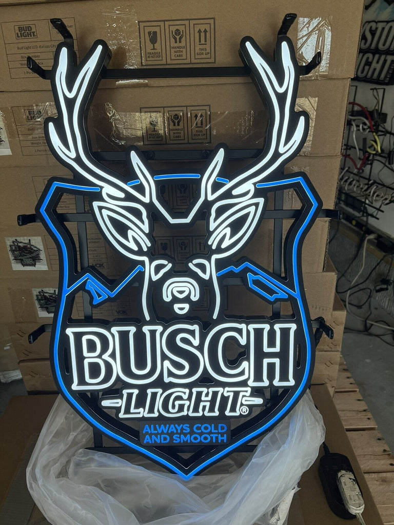 Bush Led Light Sign Busch Light Deer LED Neon Sign Light Lamp – neonsign.us