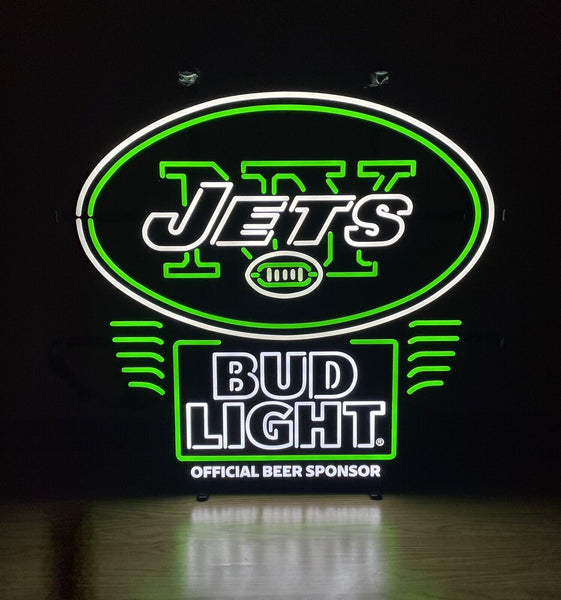 Bud Light New York Jets LED Neon Sign Light Lamp