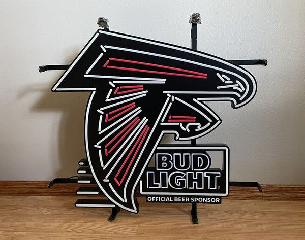 Bud Light Atlanta Falcons LED Neon Sign Light Lamp