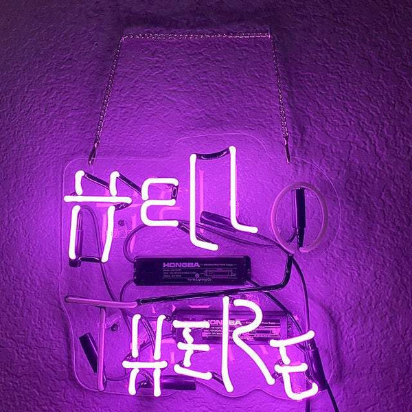 Hello There Hell Here Acrylic Neon Sign Light Lamp – neonsign.us
