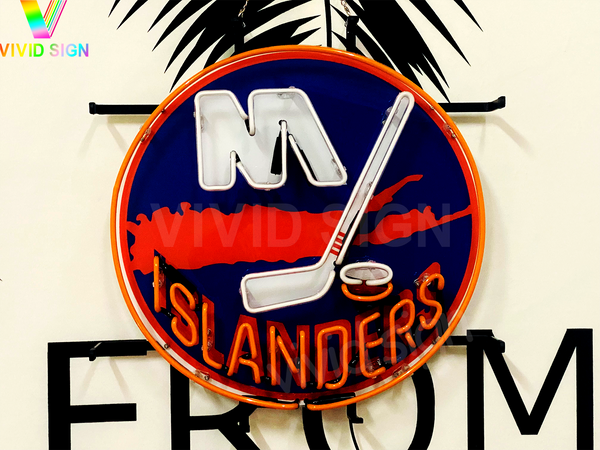 New York Islanders Light Lamp Neon Sign with HD Vivid Printing Technology