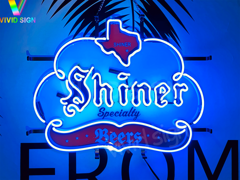 Shiner Beer Specialty Texas Light Lamp Neon Sign with HD Vivid Printing Technology