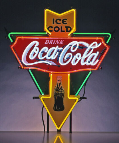 New Drink Coca Cola Ice Cold Light Neon Sign Light with HD Vivid Printing