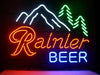 Rainier Beer Mountain Jokul Tree Neon Sign Lamp Light