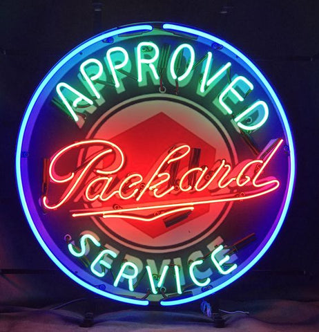 Packard Approved Service Wall Neon Sign Light Lamp with HD Vivid Printing Technology