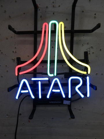 Four Colors Atari Arcade Game Room Video Neon Sign Light Lamp