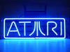 Blue Atari Arcade Game Room Video Neon Sign Lamp Light