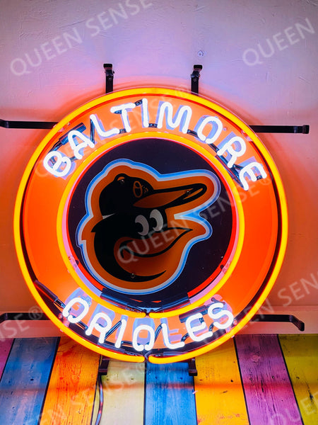 Baltimore Orioles Logo HD Vivid Neon Sign Lamp Light