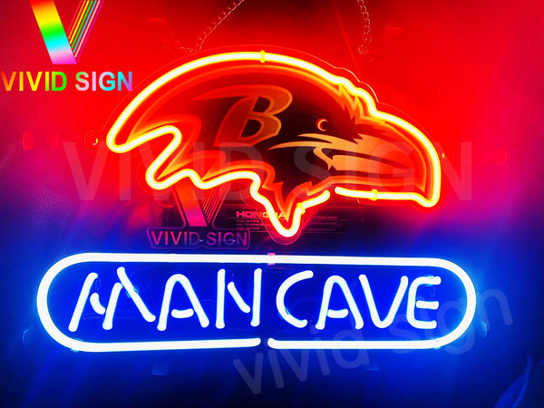 Baltimore Ravens Man Cave Neon Sign Light Lamp