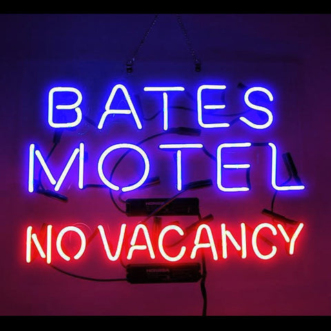 Bates Motel No Vacancy Business Acrylic Neon Sign Light Lamp